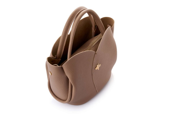 Lucky Bees Bolso de Hombro Visón Cuero de Polivinilo Elegante y Sofisticado para Mujer